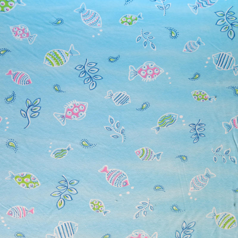Cotton Knit Under the Sea 19" Remnant