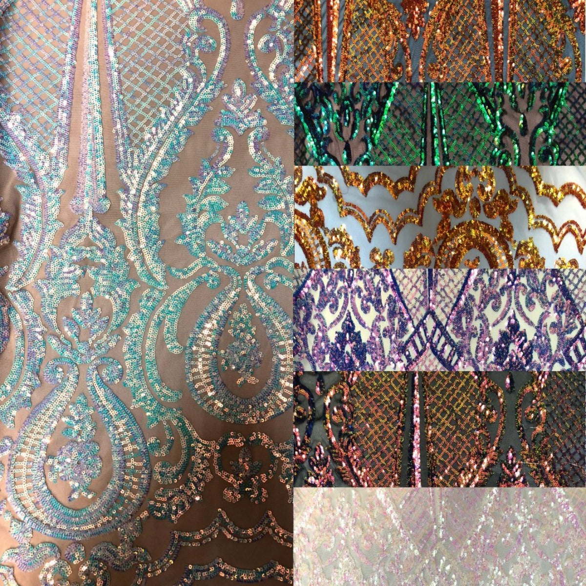 Stretch Sequins Fabric Chantal Deluxe
