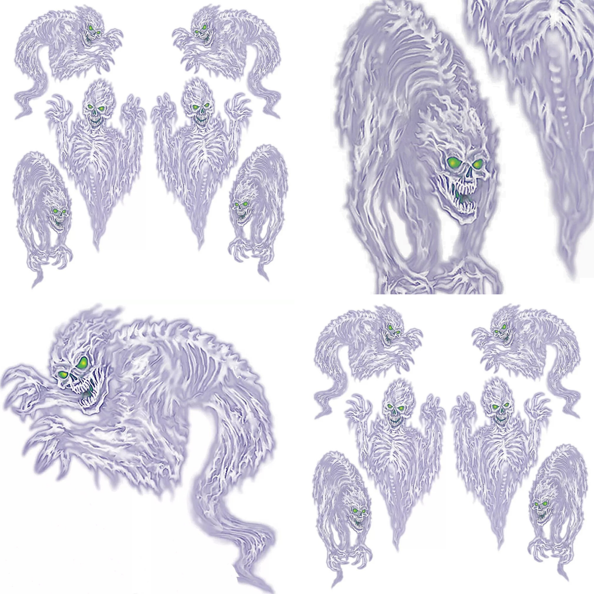 Scary Spirit Props Halloween Ghostly Wall Decorations Seasonal Decor 31/39 Inch