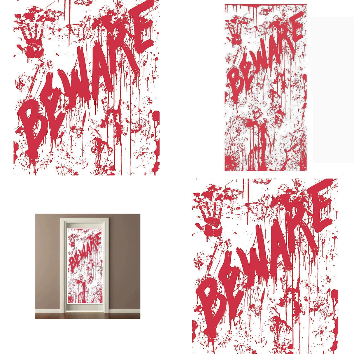 30 Inch Bloody Door Cover Scary Halloween Decoration Indoor Outdoor Prop