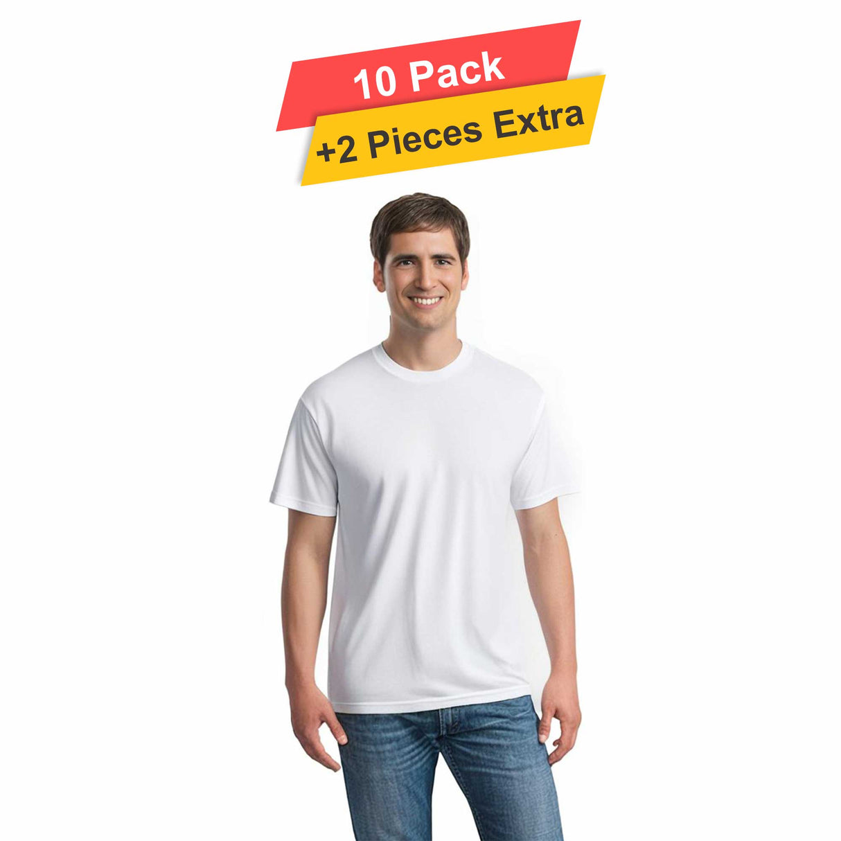 S/S Crew Neck - 10 pack - 100% polyester