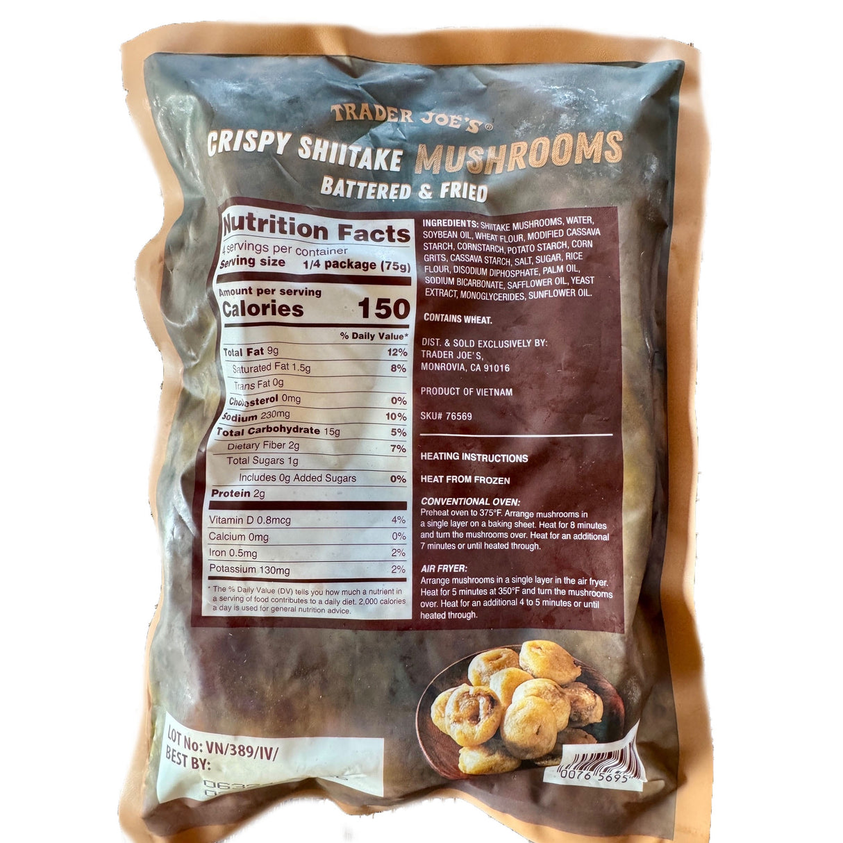 Crispy Shiitake Mushrooms - 10.58 Oz