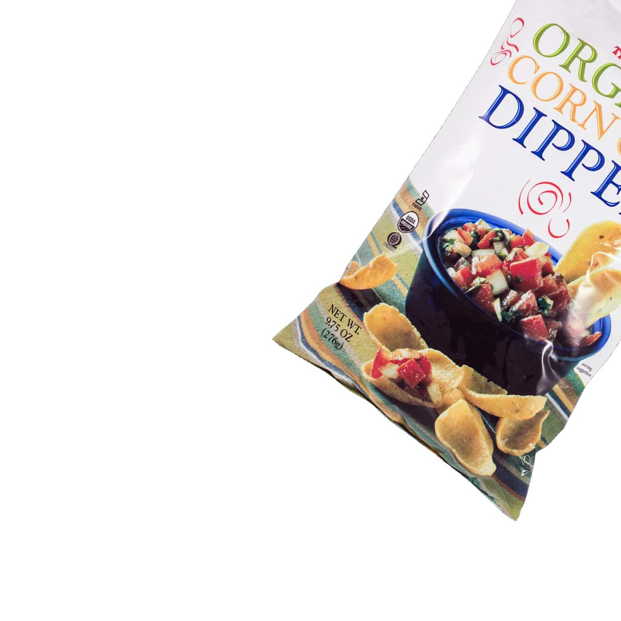 Trader Joe's Organic Corn Chip Dippers Flavorful Snack 9.75 Oz