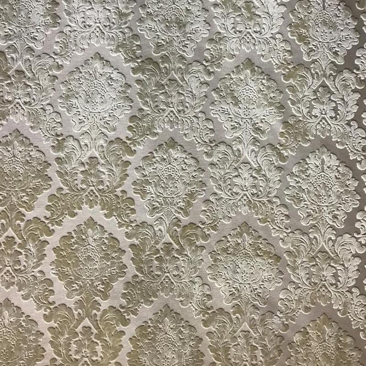 Valentino Traditional Damask Cut Velvet Fabric - Damask Pattern, 58" Width (1 Yard)