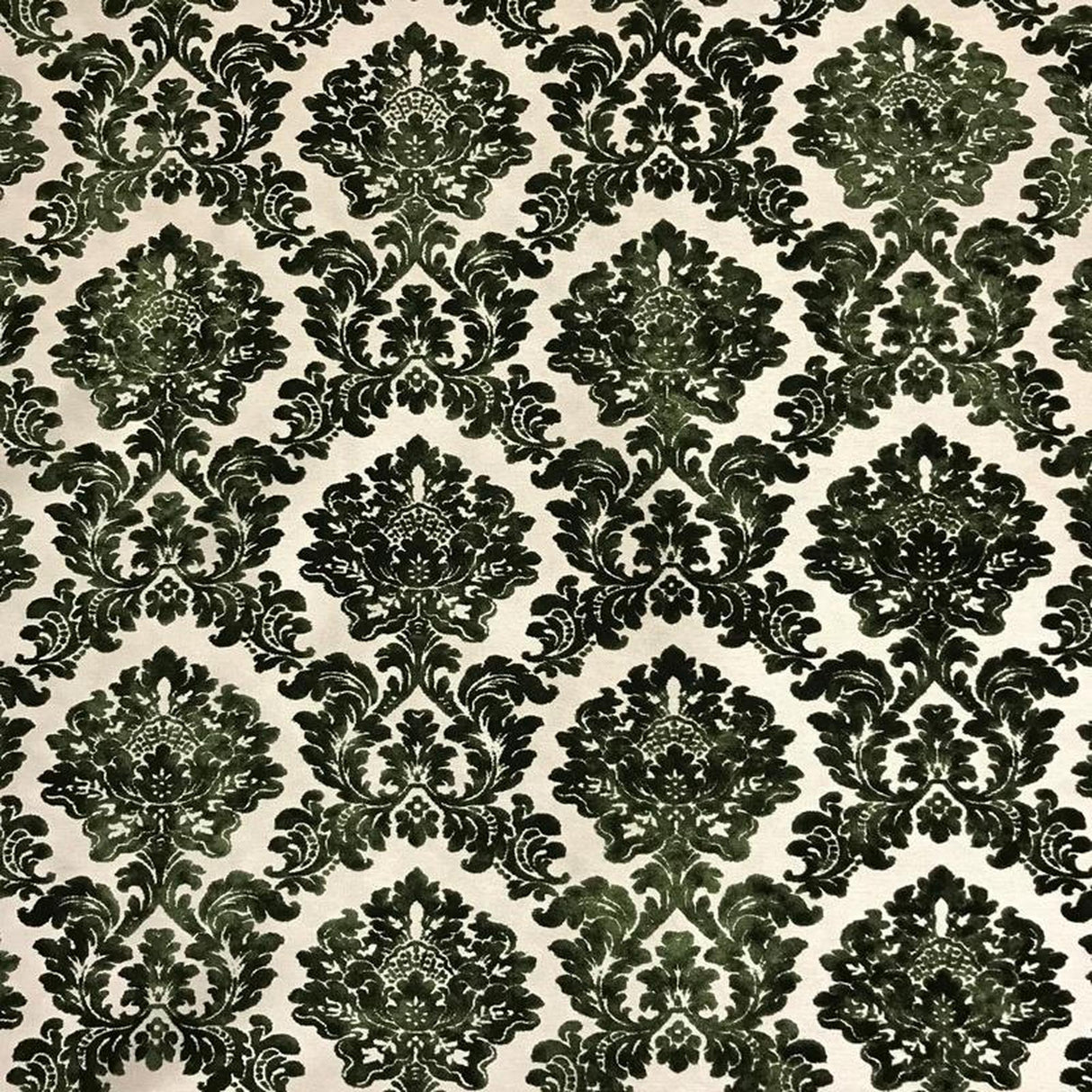 Valentino Traditional Damask Cut Velvet Fabric - Damask Pattern, 58" Width (1 Yard)