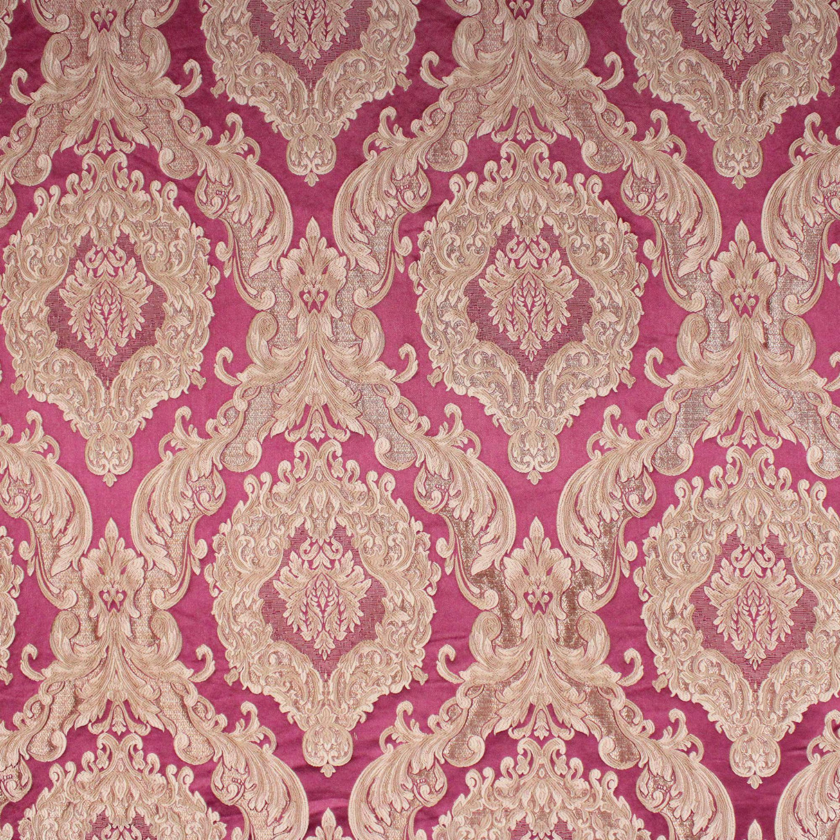 Varley Damask Jacquard Polyester Fabric - Textured Damask, 53" Width (1 Yard)