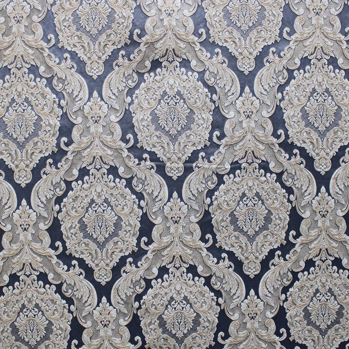 Varley Damask Jacquard Polyester Fabric - Textured Damask, 53" Width (1 Yard)