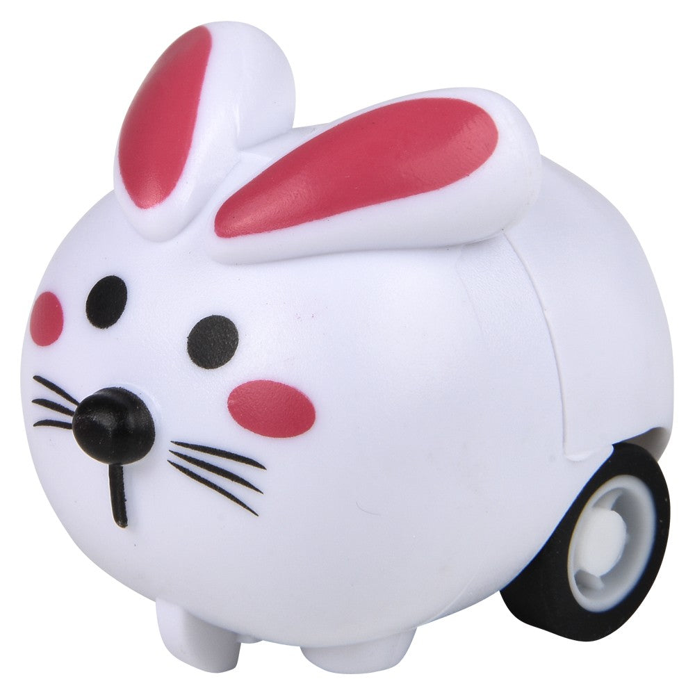 Mini Animal Pull Back Cars (24 Pc Canister)