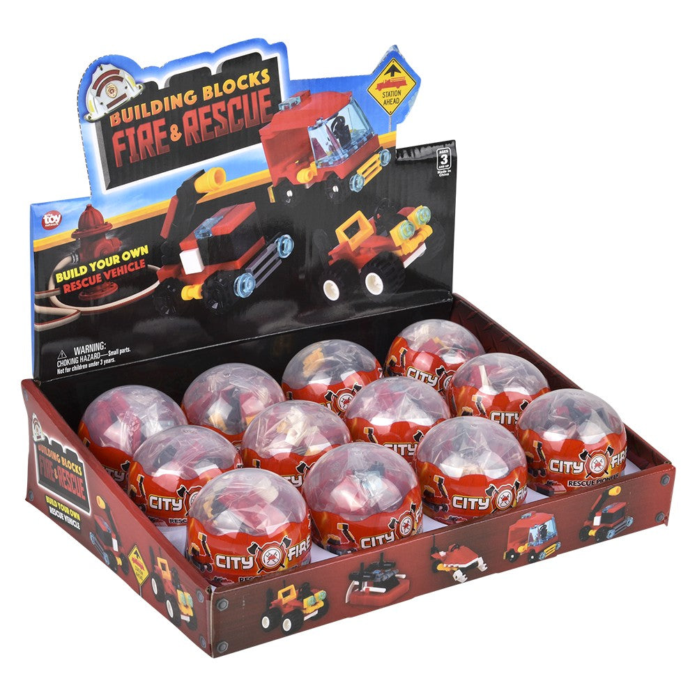 Building Block Fire Rescue Assortment (1 DZ)