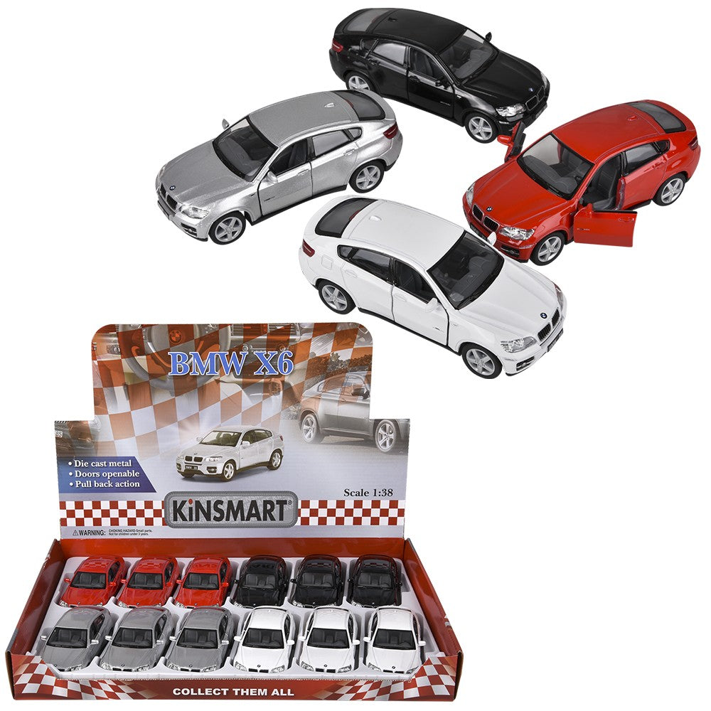 Die-Cast Pull Back BMW X6 (12 Pc Display)