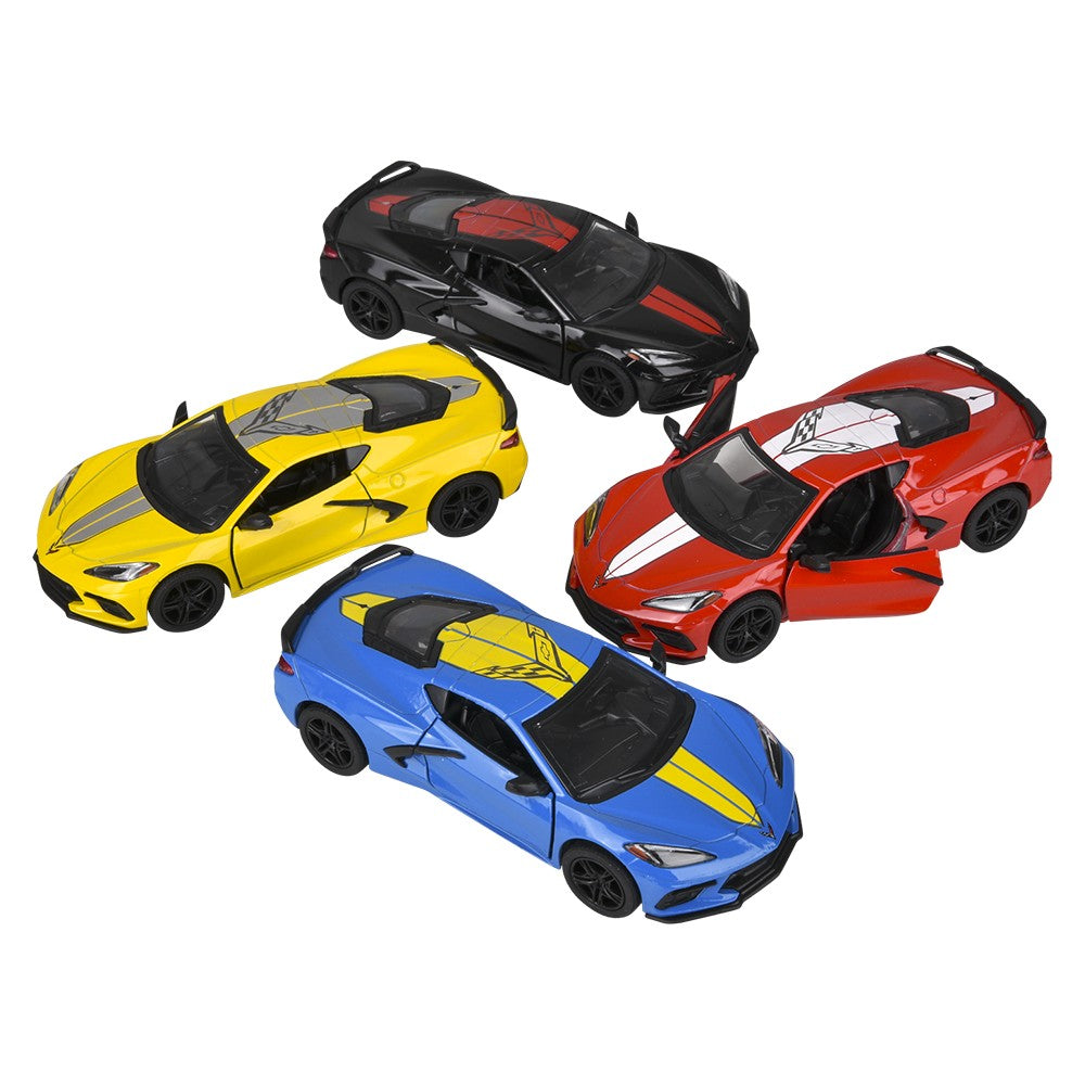 Die-Cast Pull Back 2021 Corvette Livery Edition (12 PC Display)