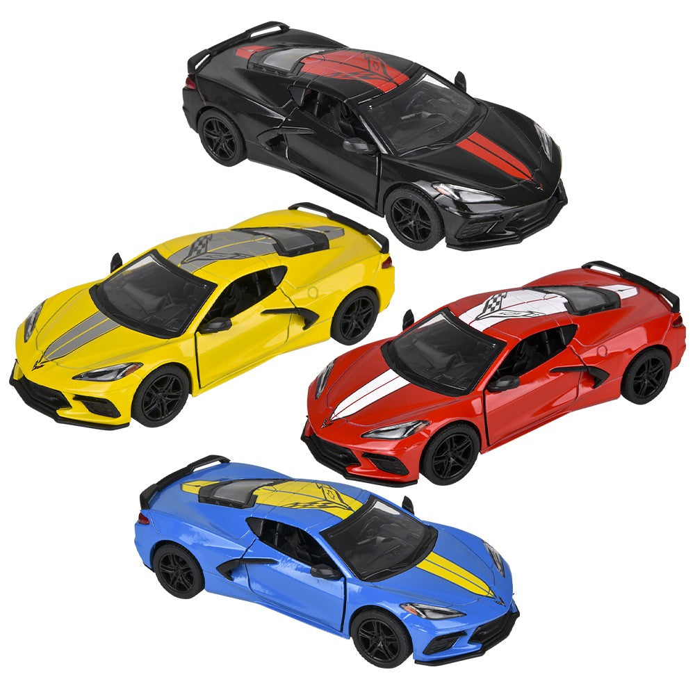 Die-Cast Pull Back 2021 Corvette Livery Edition (12 PC Display)