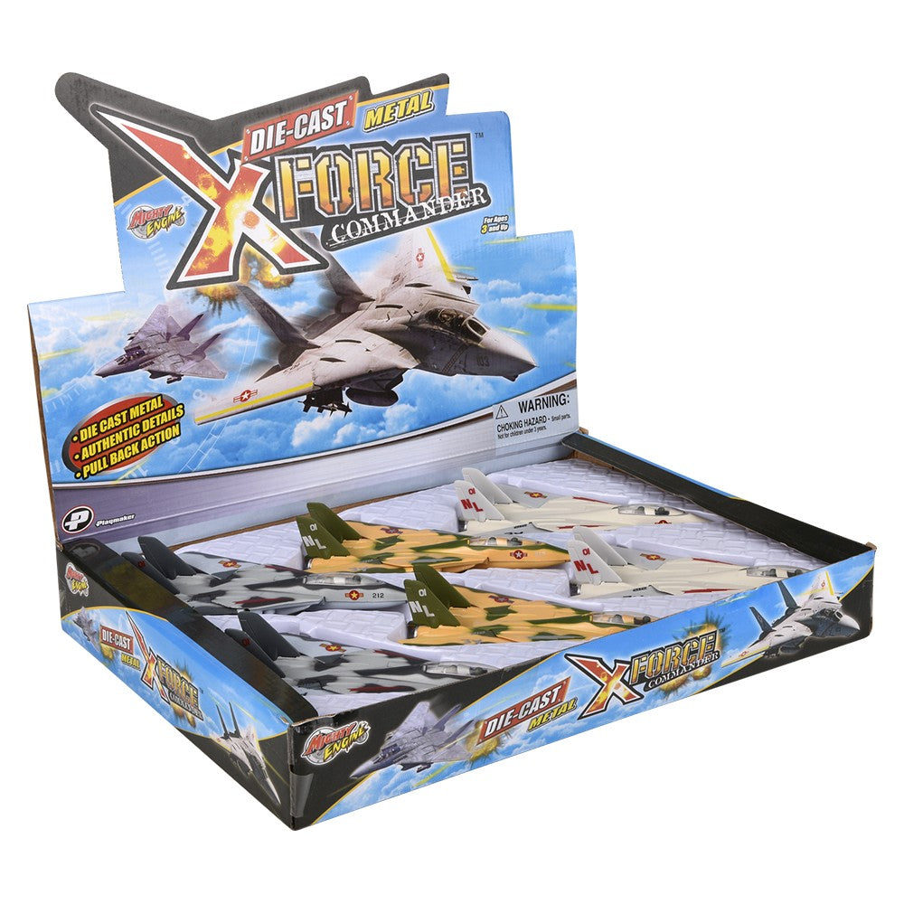 Die-Cast Pull Back F-14 Tomcat (6 Pc Display)
