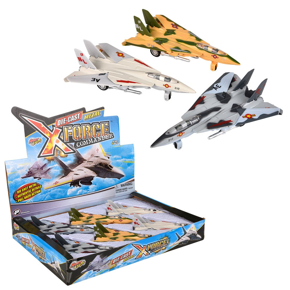 Die-Cast Pull Back F-14 Tomcat (6 Pc Display)