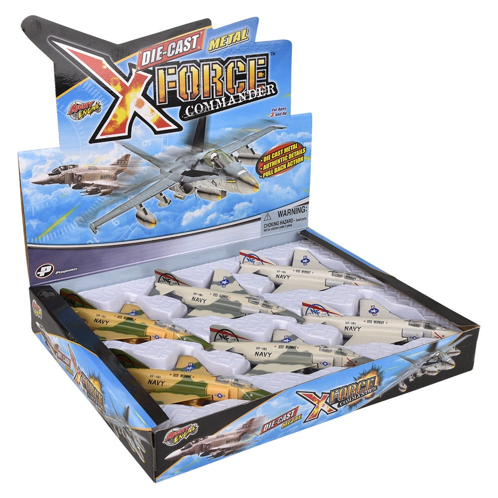 Die-Cast Pull Back F-4 Phantom (6 PC Display)