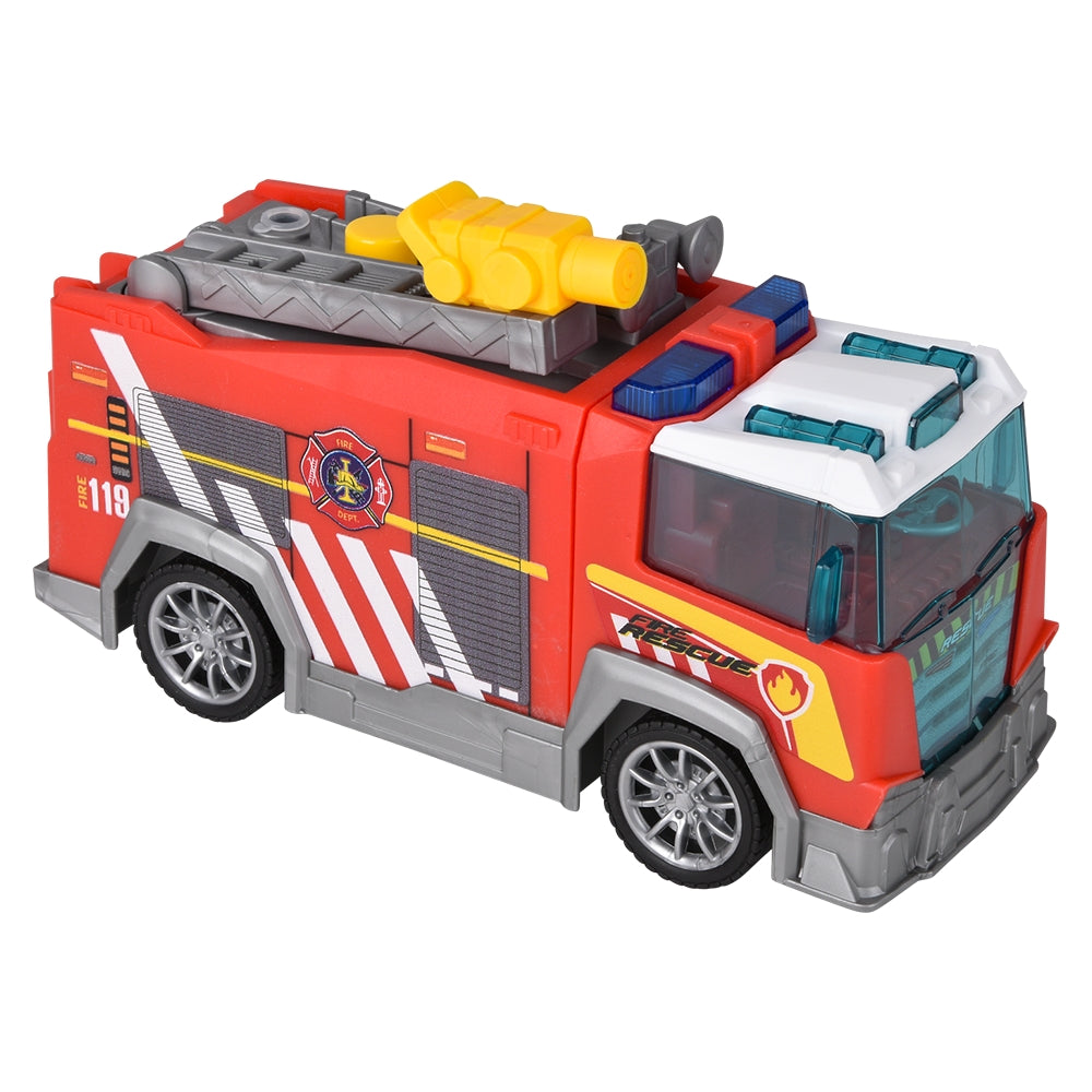 Fire Engine Toy With Light, Sound & Water Squirt
