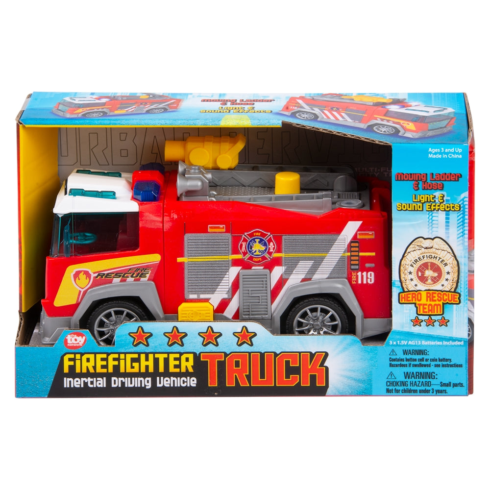 Fire Engine Toy With Light, Sound & Water Squirt