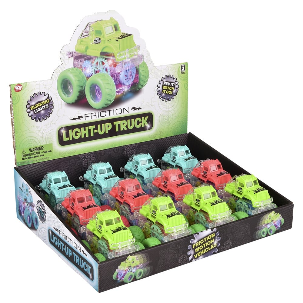 Light-Up Big Wheel Truck (12 Pc Display)