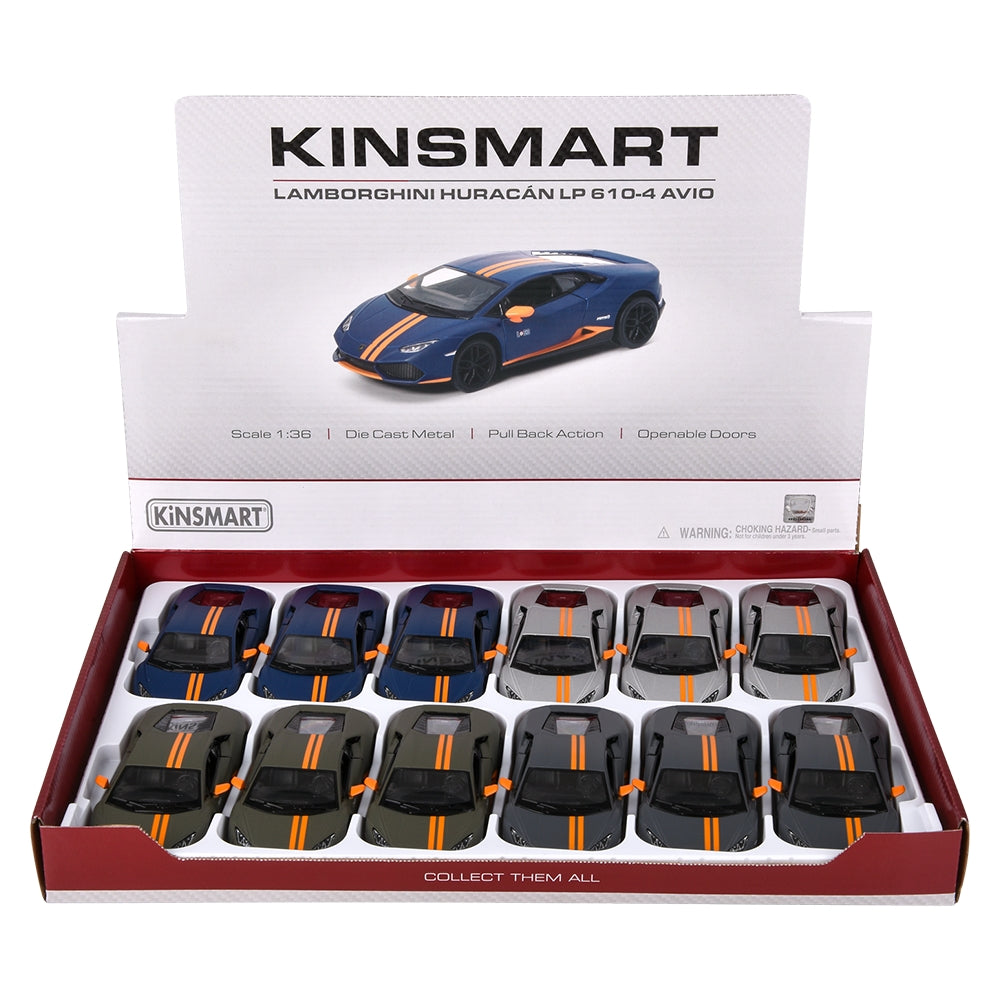 Die-Cast Lamborghini Huracan Huracan LP 610-4 Avio (12 Pc Display)