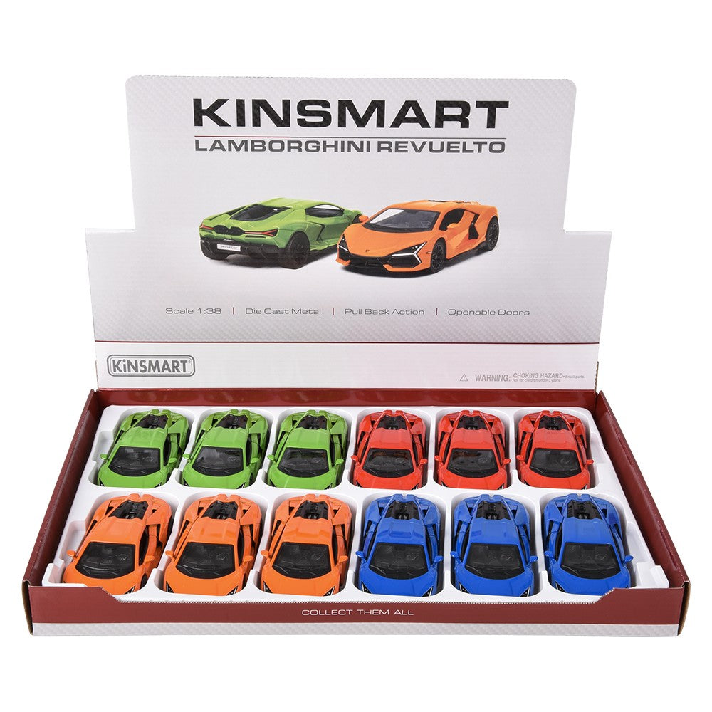 Die-Cast Pull Back Lamborghini Revuelto (1 DSP)