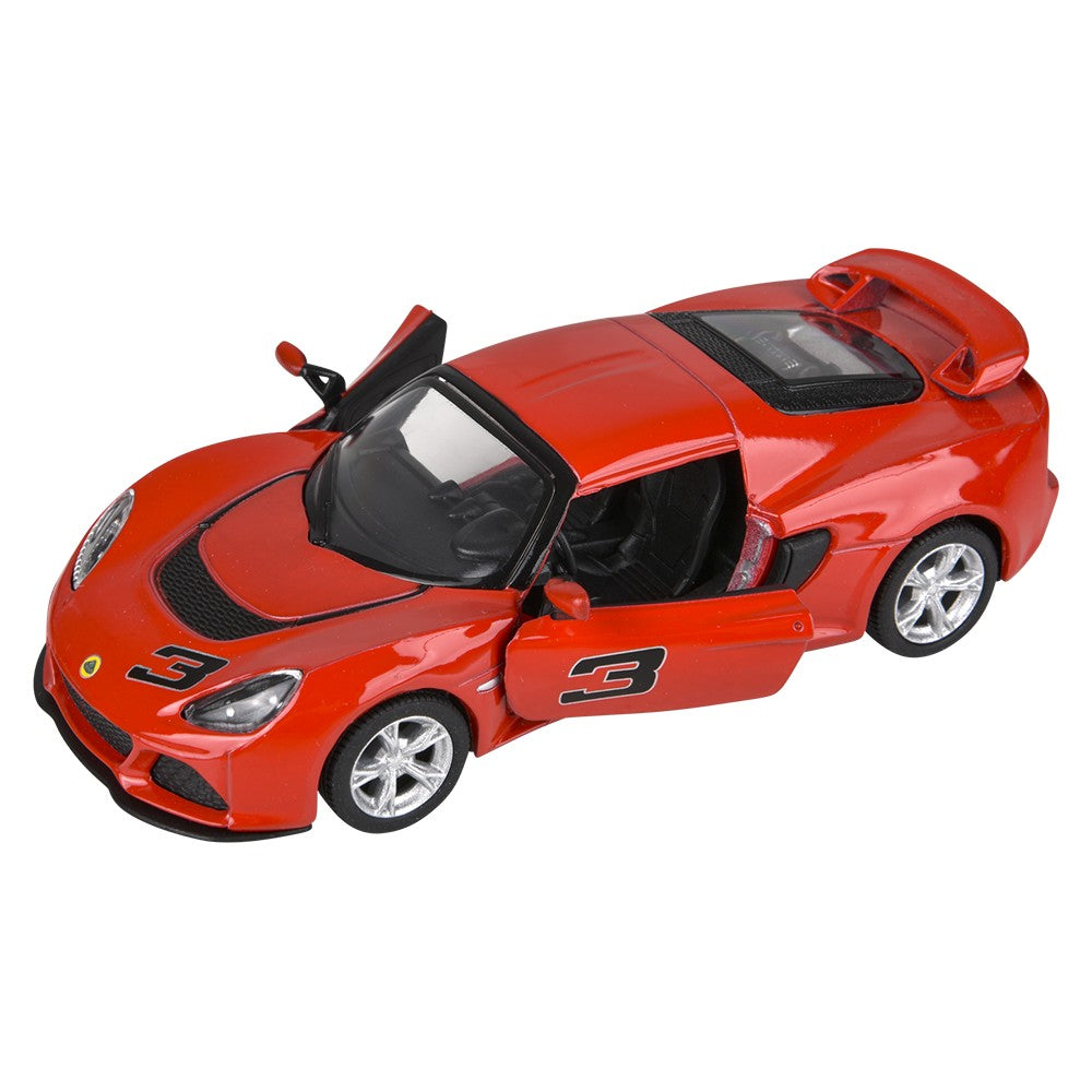 Die-Cast Pull Back 2012 Lotus Exige S (12 Pc Display)