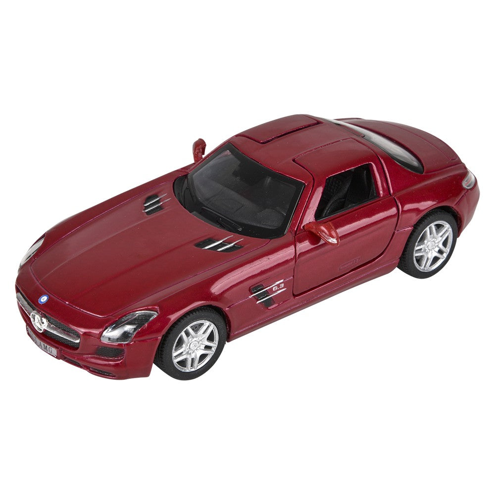 Die-Cast Pull Back Mercedes-Benz SLS AMG (12 PC Display)