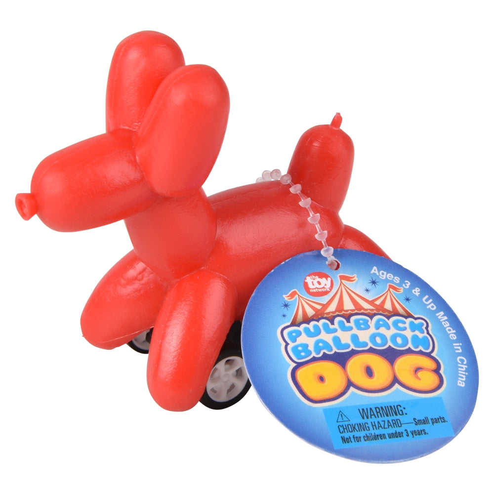 Pull Back Balloon Dog Racers (1 UNT)