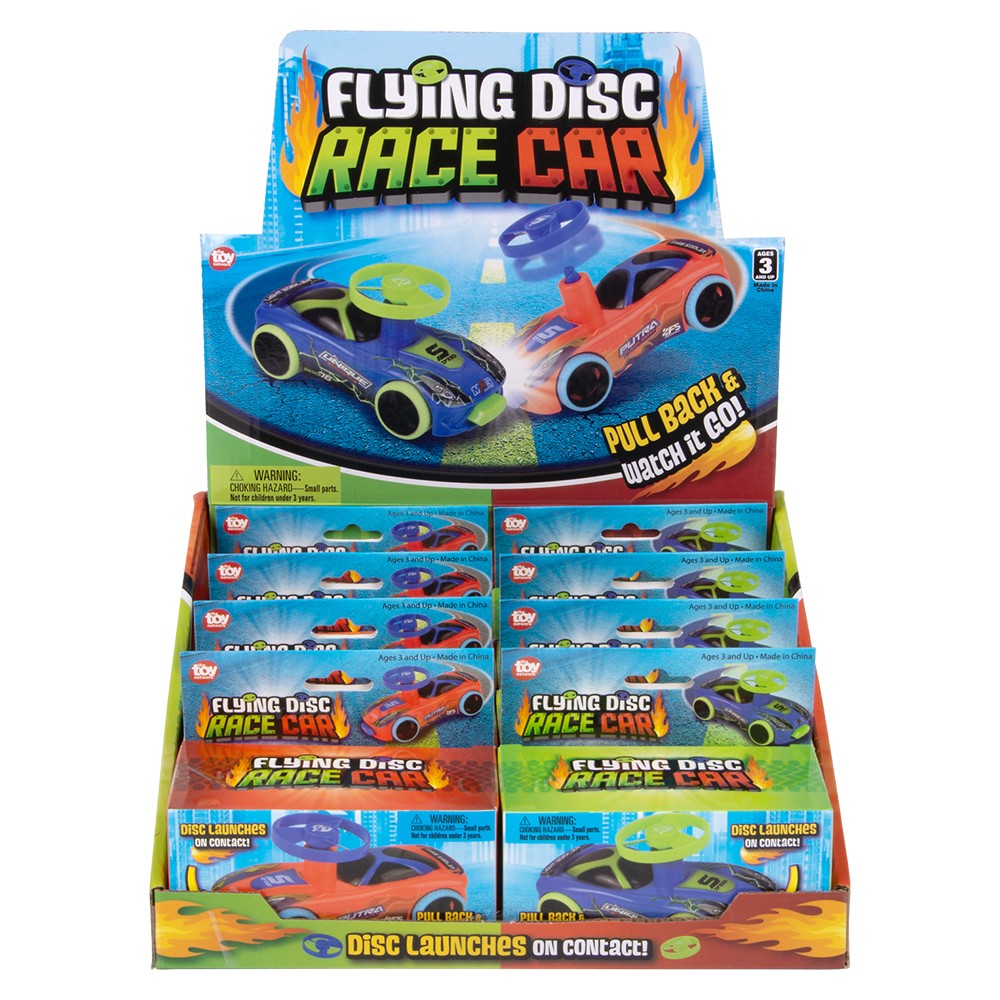 Flying Disc Race Car 8ct