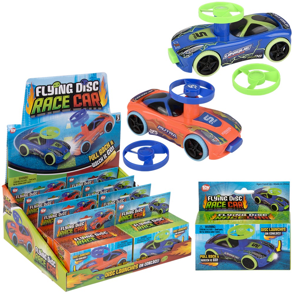 Flying Disc Race Car 8ct