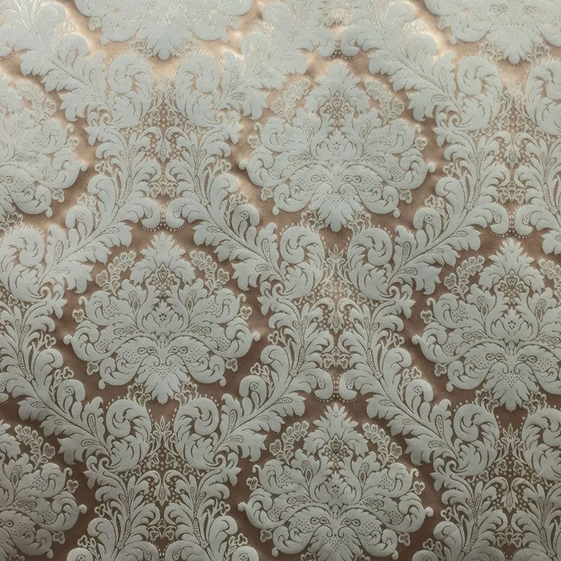 Versus Fabric 100 Percent Silk Taffeta Fabric - Floral Damask, 54" Width (1 Yard)