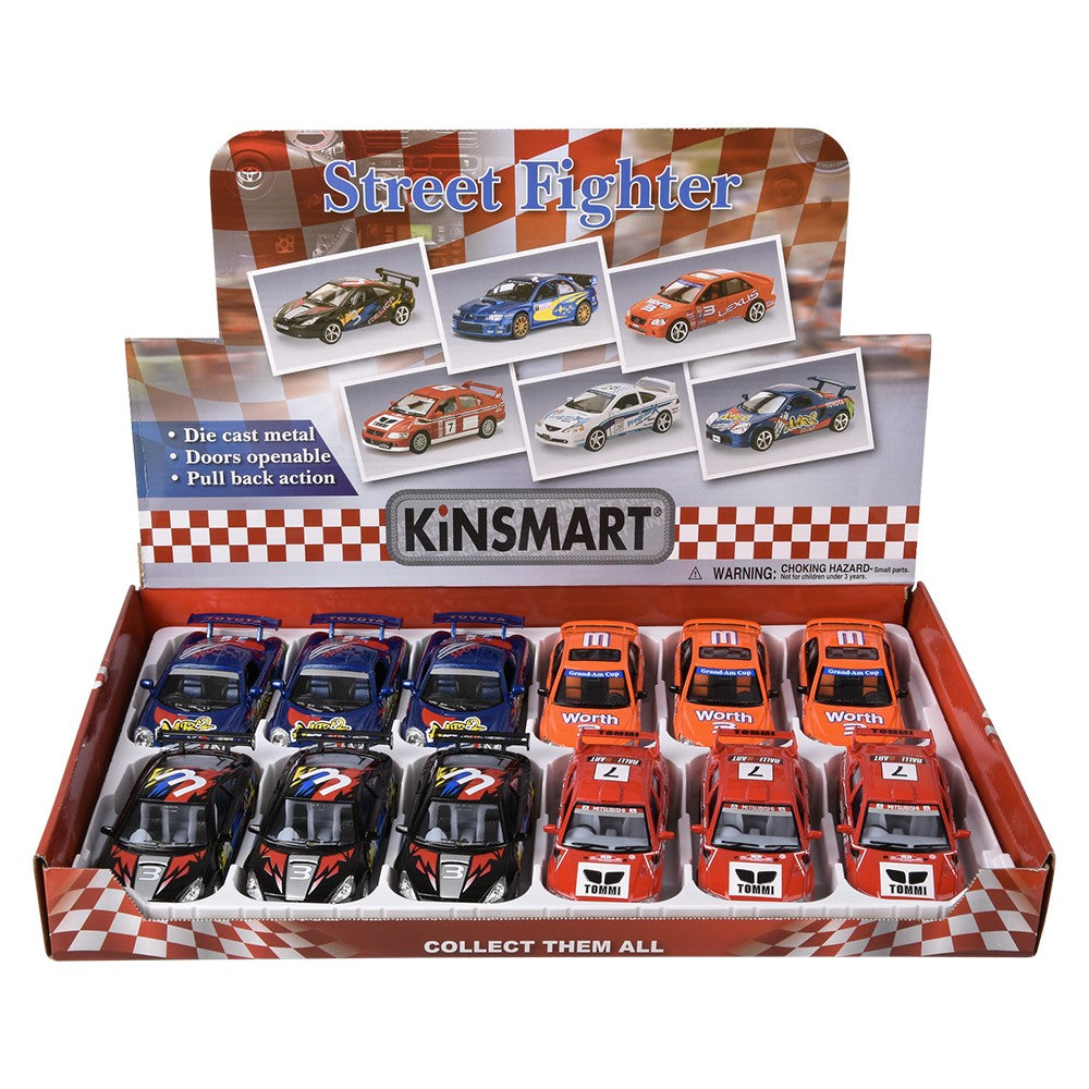 Die-Cast Pull Back Street Racer Assortment (1 DSP)