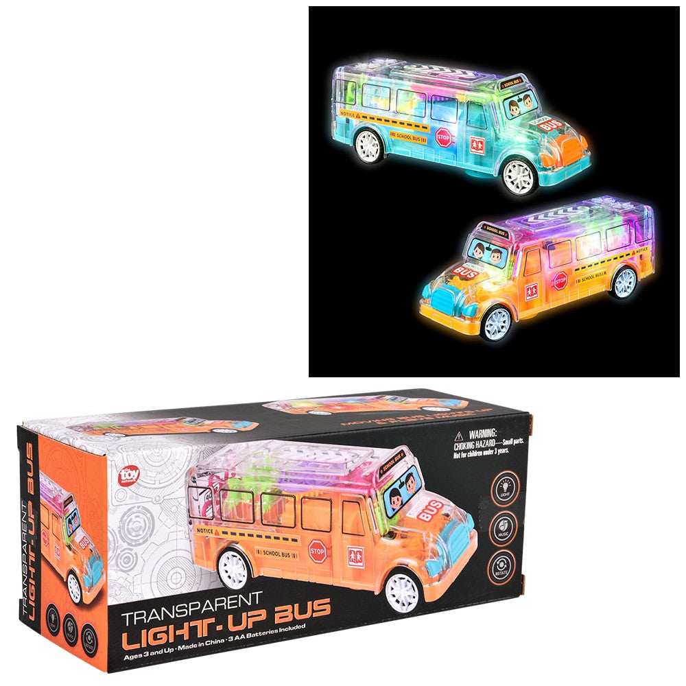 Light-Up Transparent Bus