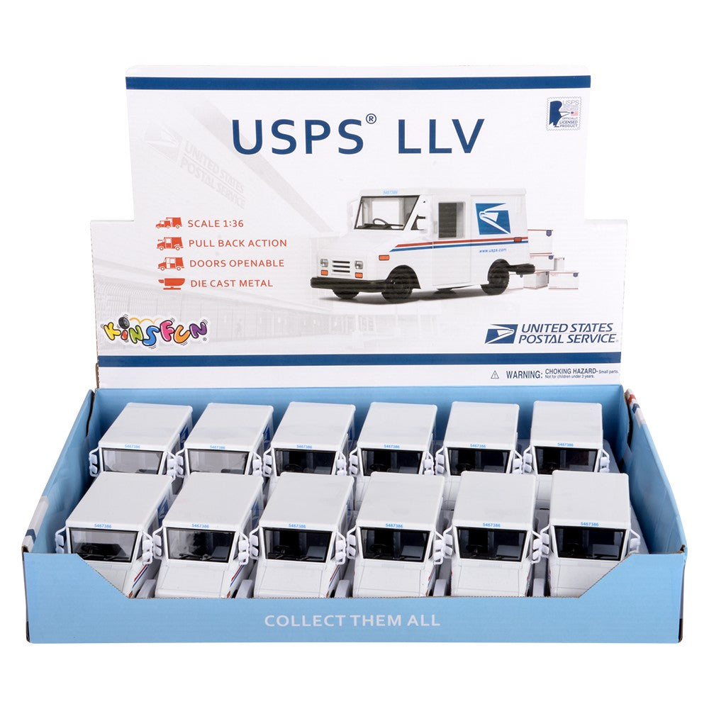 Die-Cast USPS Mail Delivery Truck (12 Pc Display)
