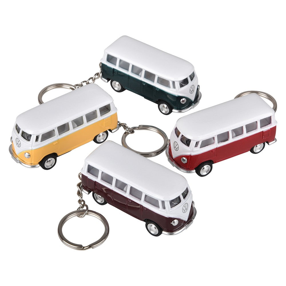 VW Bus Keychain Pull Back Die-Cast (12 PC Display)