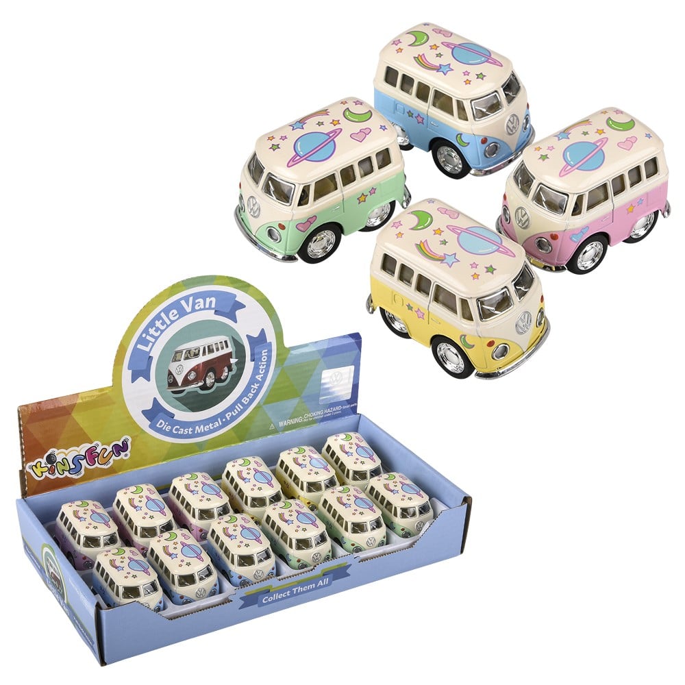 Pull Back VW Mini Pastel Bus (1 DSP)