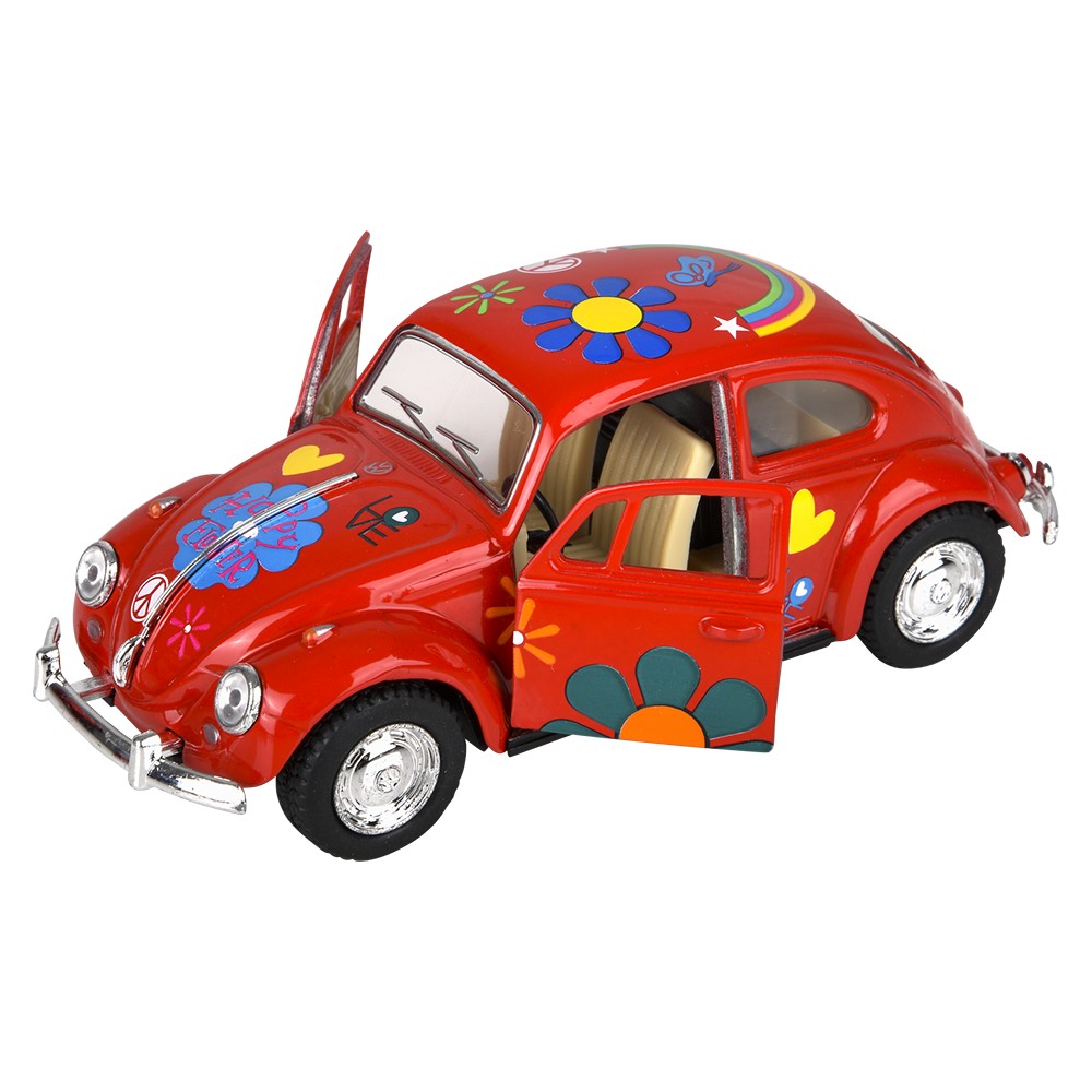 Die-Cast Pull Back VW Beetle Printing VW Beetle (12 Pc Display)