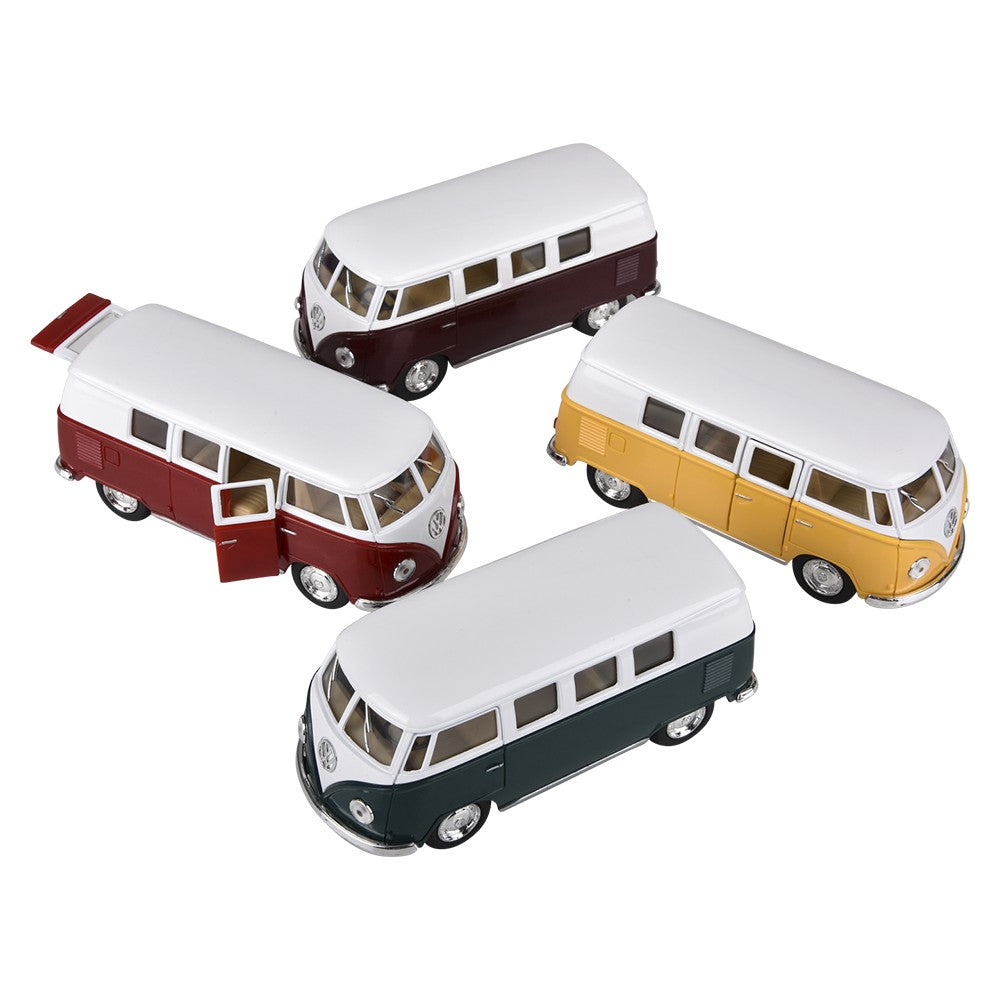 Die-Cast Pull Back 1962 VW Bus (12 Pc Display)