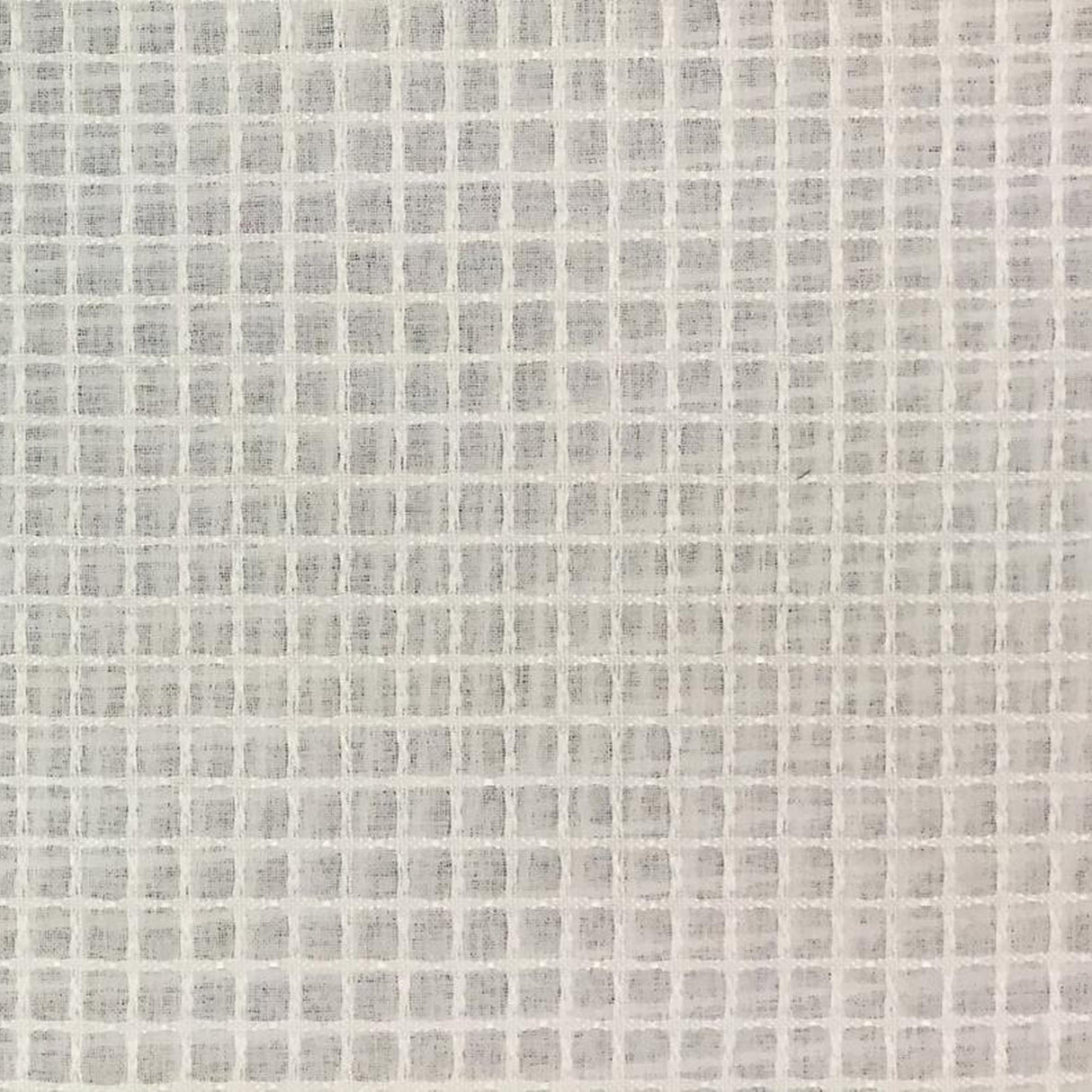 Victoria Sheer Polyester Fabric - Square Design, 110" Width (1 Yard)