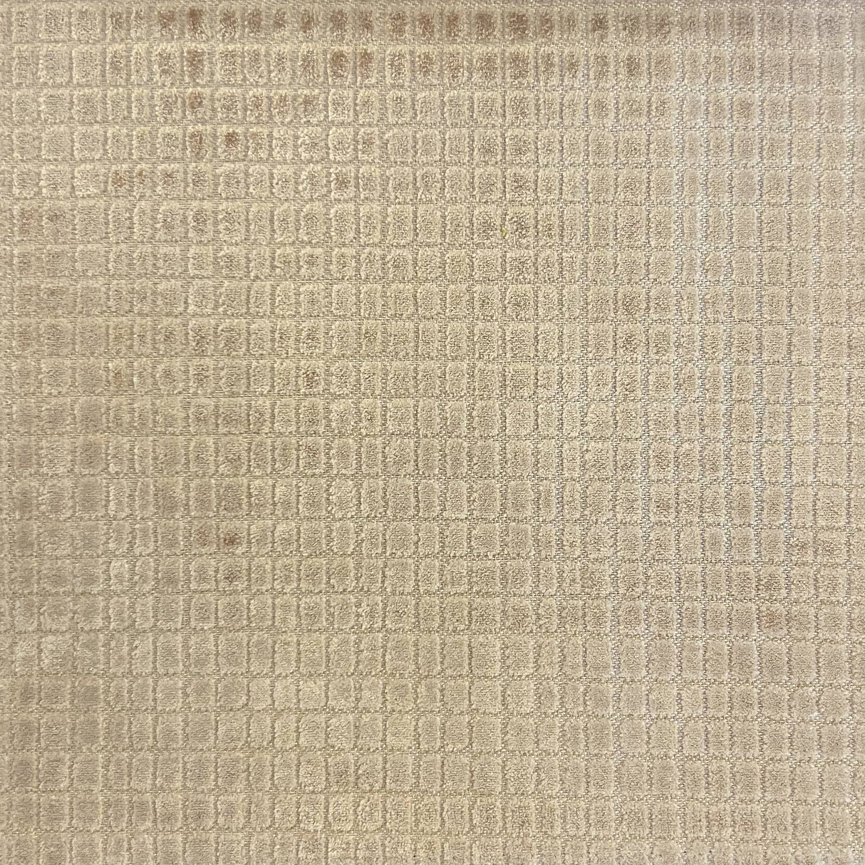 Vika Velvet Fabric - Geometric Small Square, 55" Width (1 Yard)