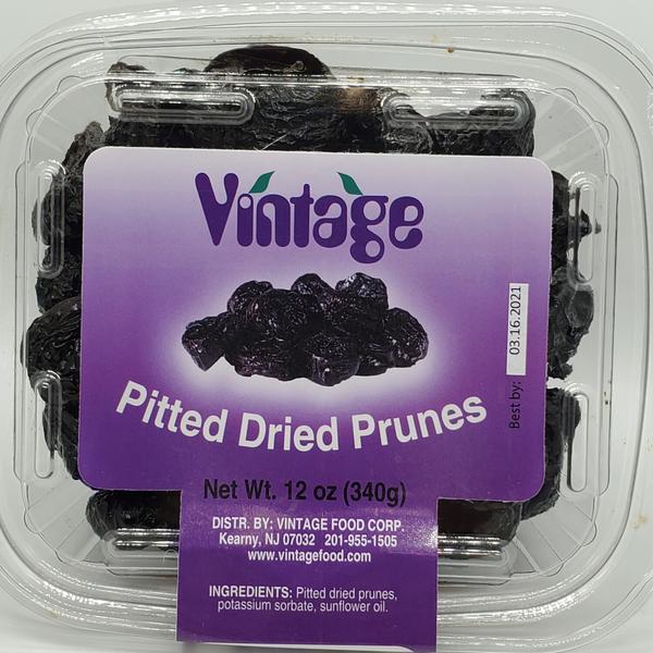 Vintage Pitted Dried Prunes 12 Oz