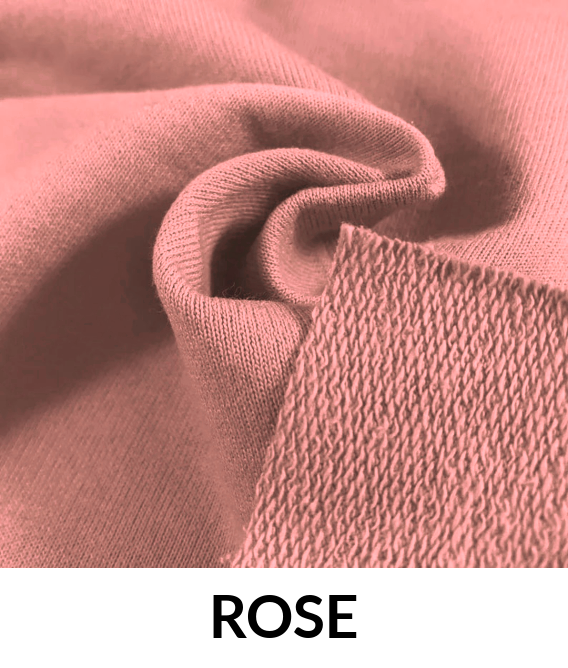 French Terry 210 GSM Poly Rayon Spandex Fabric - 88% Polyester 9% Rayon 3% Spandex, 58/60" Width