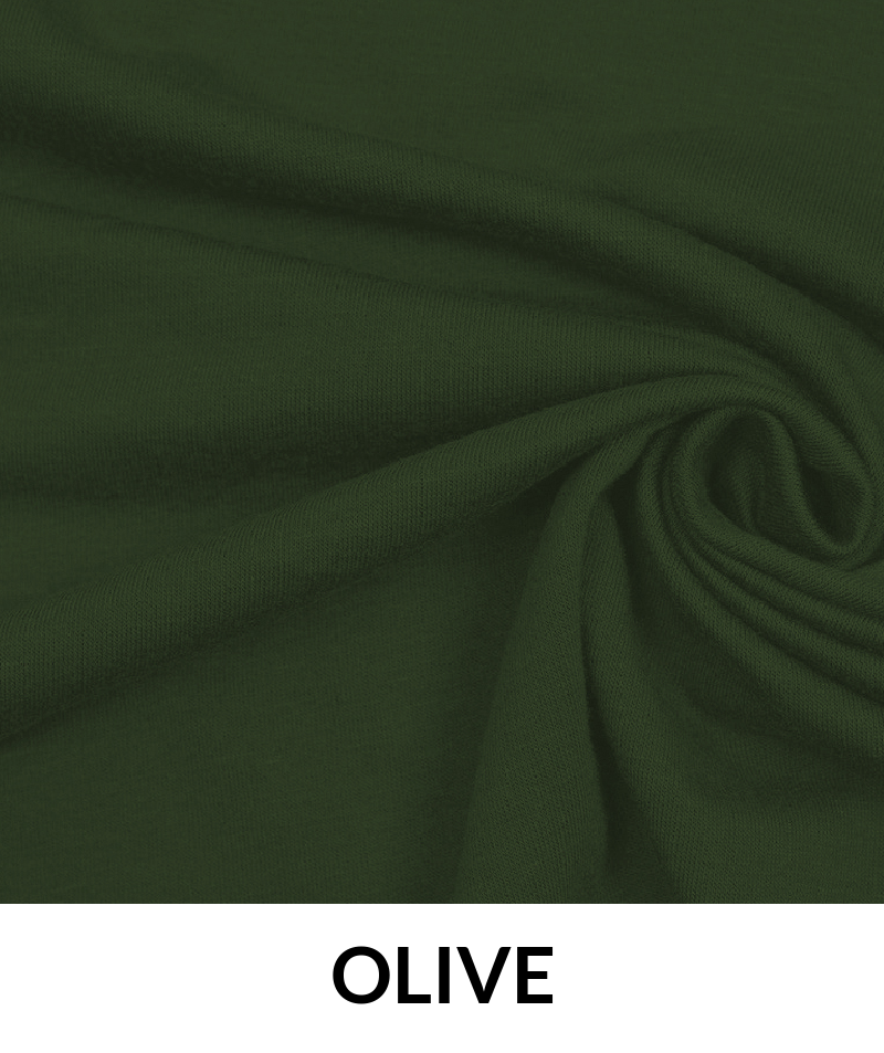 Super French Terry Knit Rayon Spandex Fabric - 97% Rayon, 3% Spandex, French Terry Back, 250GSM, 58/60" Width
