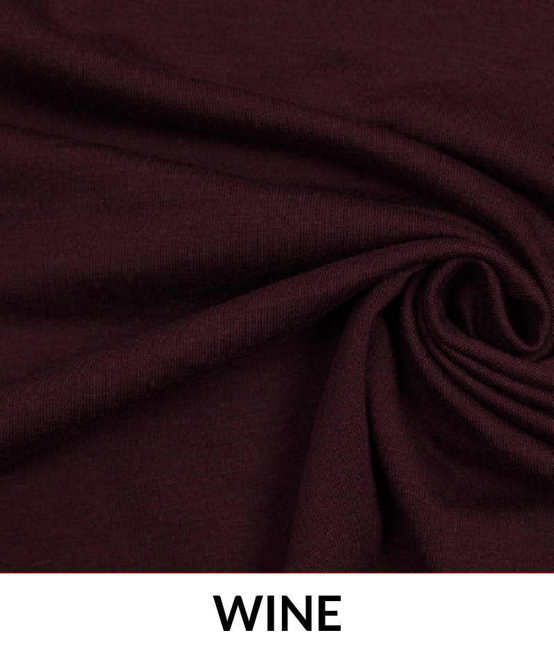 T/R French Terry Jersey Knit Fabric - 82% Polyester, 15% Rayon, 3% Spandex, French Terry Back, 215 GSM, 58/60" Width