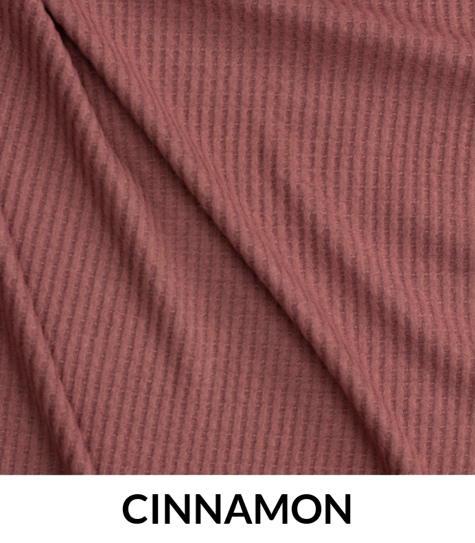 Waffle Brushed Style VLA1401/2002 Polyester Rayon Spandex Fabric - Waffle Texture, Brushed Finish