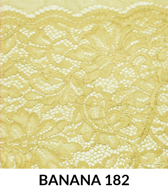Stretch Lace Nylon Spandex Scalloped (T300) - Lace Fabric, Scalloped Pattern