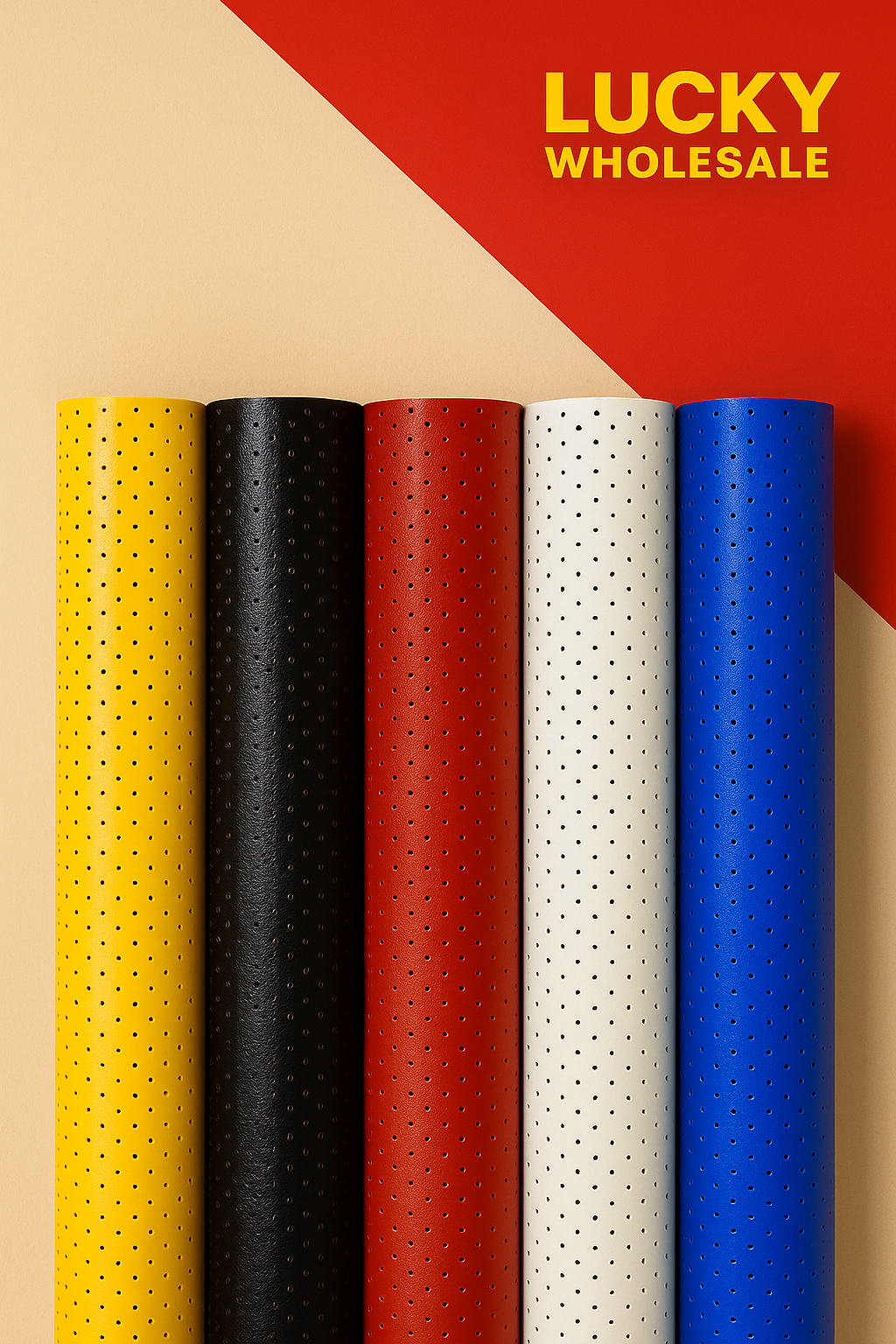 Vent Hole Vinyl Fabric - Red, Heat Transfer Vinyl, 20" Width (1 Foot)