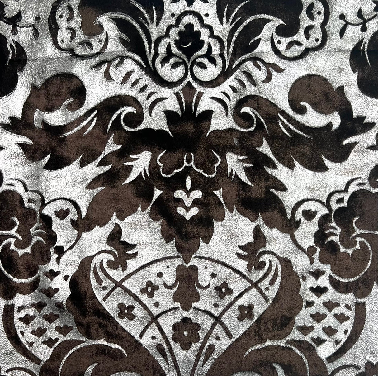 Velvet Fabric Verona Full Silk Printed Aluminium