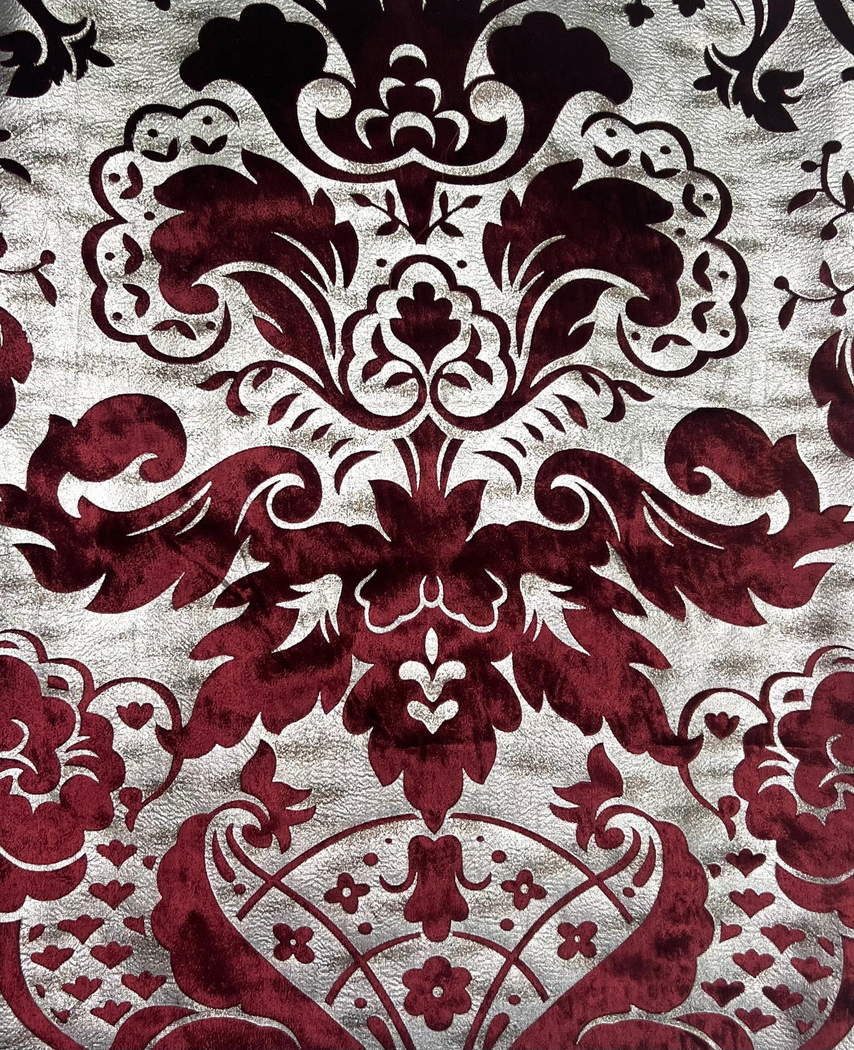 Velvet Fabric Verona Full Silk Printed Aluminium