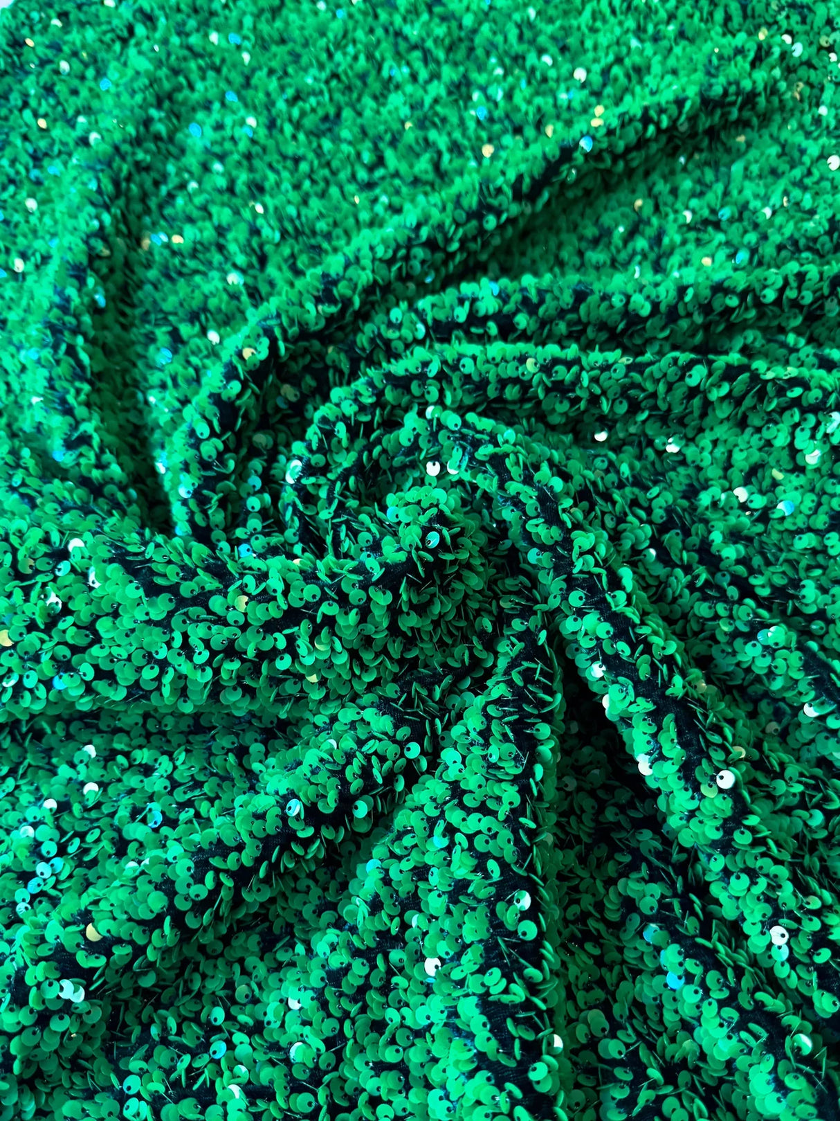 Sequin on Velvet Stretch Fabric