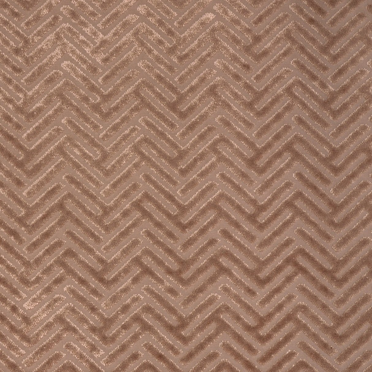 Burnout Velvet Upholstery Fabric Geometric Arrow Pattern